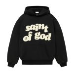 Black Fear of God x Saint Mxxxxxx Saint of God Hoodie