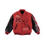 Saint Mxxxxxx Devil Varsity Jacket Red