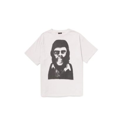 BAPE x Saint Mxxxxxx Skull Tee Vintage White