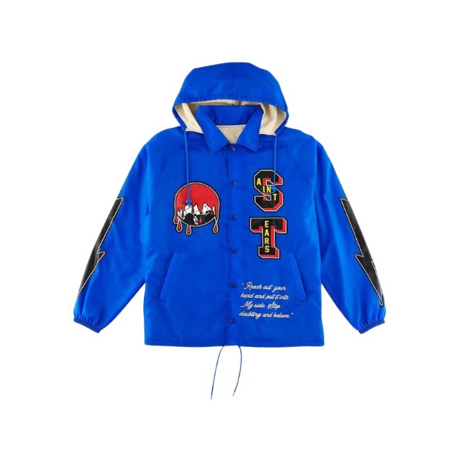 Saint Mxxxxxx x Denim Tears Holy Grail Jacket Blue Saint Mxxxxxx x Denim Tears Holy Grail Jacket Blue