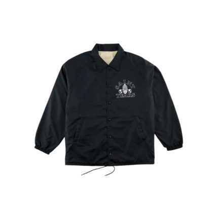 Saint Mxxxxxx x Denim Tears Coach Jacket Black White