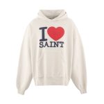 Saint Mxxxxxx White Hoodie I Love Saint