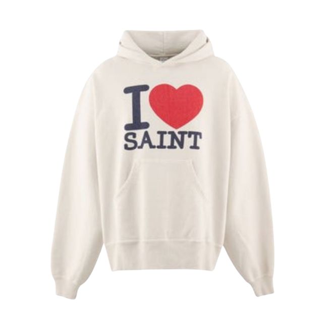Saint Mxxxxxx White Hoodie I Love Saint Saint Mxxxxxx White Hoodie I Love Saint