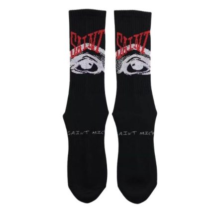 Saint Mxxxxxx Eye Socks Black