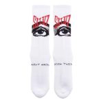 Saint Mxxxxxx Eye Socks White