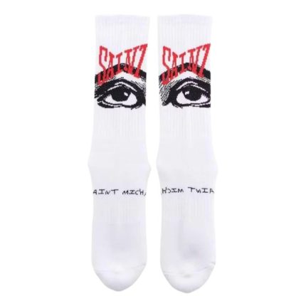 Saint Mxxxxxx Eye Socks White