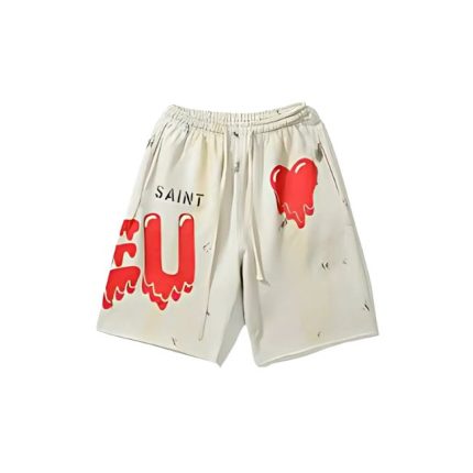 Saint Red Heart Shorts