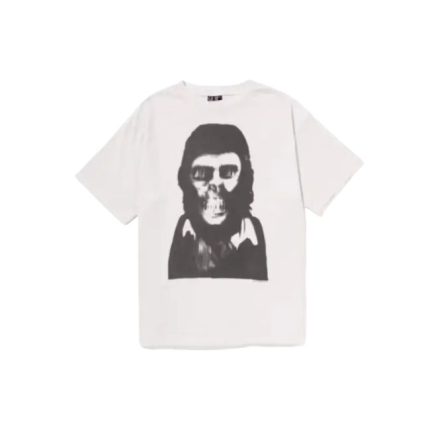 White BAPE x Saint Mx Skull Tee