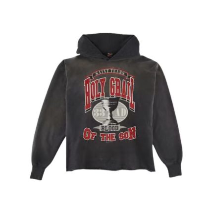 Saint Mxxxxxx x Denim Tears Holy Grail Hoodie Vintage Black