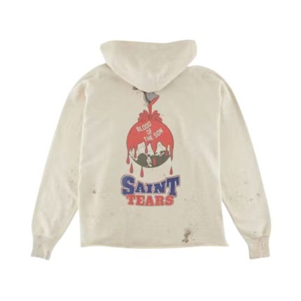 Saint Mxxxxxx x Denim Tears Holy Grail Hoodie Vintage Grey